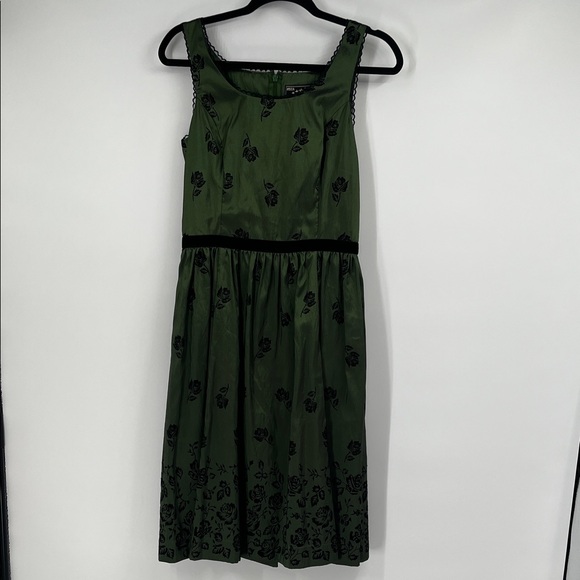 Rare Twilight Saga Bella Birthday Dress New Moon Green Floral Dress Large - Picture 2 of 11